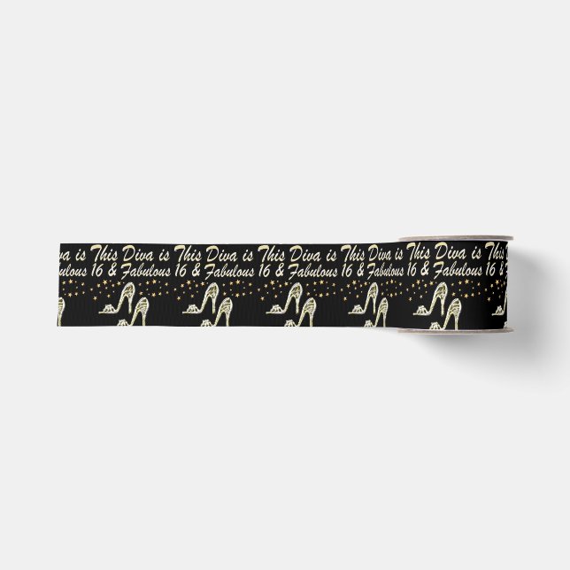 16TH SILVER SHOE QUEEN GROSGRAIN RIBBON (Front)