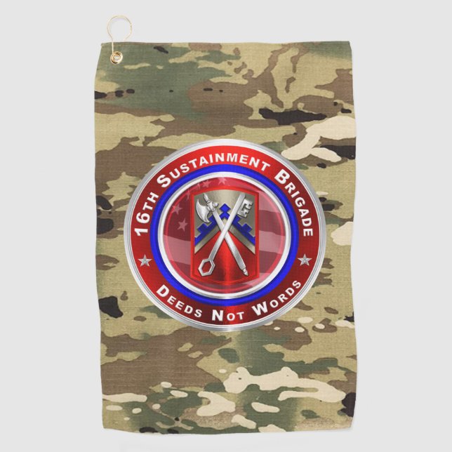 16th Sustainment Brigade Golf Towel (Front)