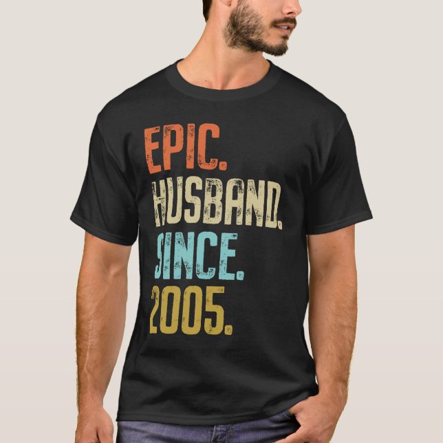 16th Wedding Anniversary For Him Epic Husband Sinc T-Shirt (Front)