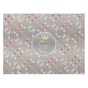 16th Wedding Anniversary Wax, Peridot & Satice Flr Tablecloth