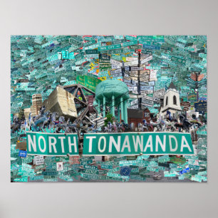 16x12 Poster, Streets of North Tonawanda NY Poster