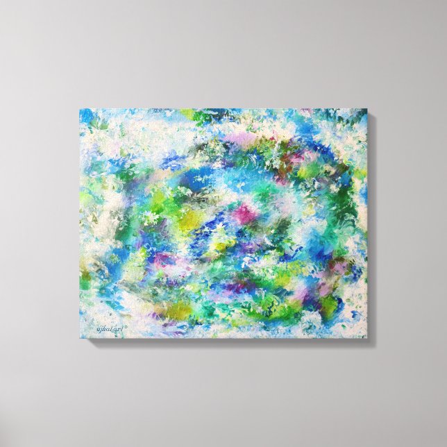 16x20 Abstract Art Meadow Canvas Print (Front)