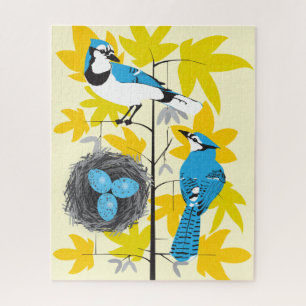 16x20 Blue Jays Puzzle for Colorblind People