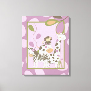 16x20 Canvas Art Nursery Print Jacana Girl Jungle