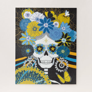 16x20 Day of the Dead Puzzle for Colorblind People
