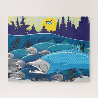 16x20 Fishing Puzzle for Colorblind People