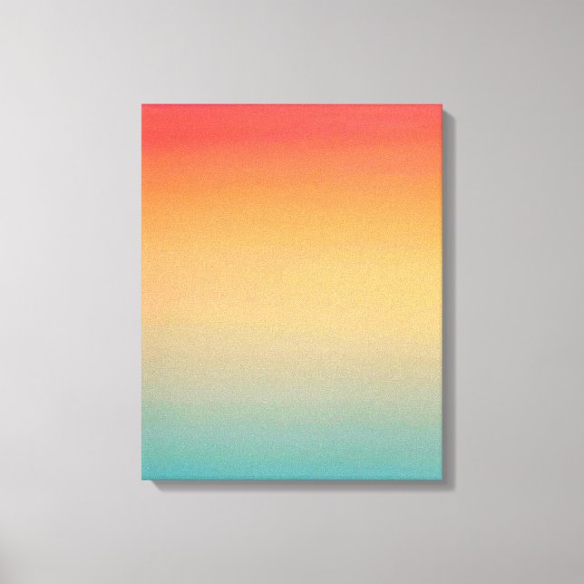 16x20 inches Modern Rainbow Sky Red Yellow Blue Canvas Print (Front)