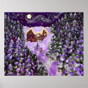 16x20 Poster Lantern Ski