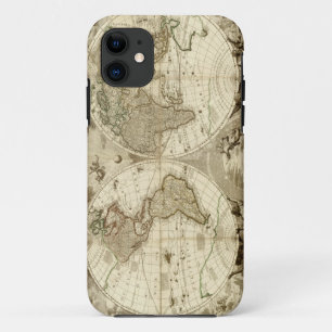 1708 World Map by Jean Baptiste Nolin Case-Mate iPhone Case