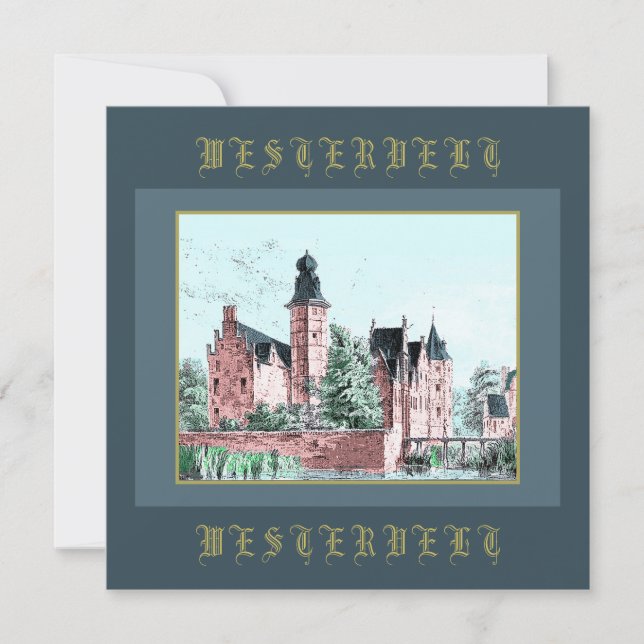 1729 A. de Haen Dutch Kasteel WESTERVELT  (Front)