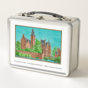 1729 A. de Haen Dutch Kasteel WESTERVELT ....  Metal Lunch Box