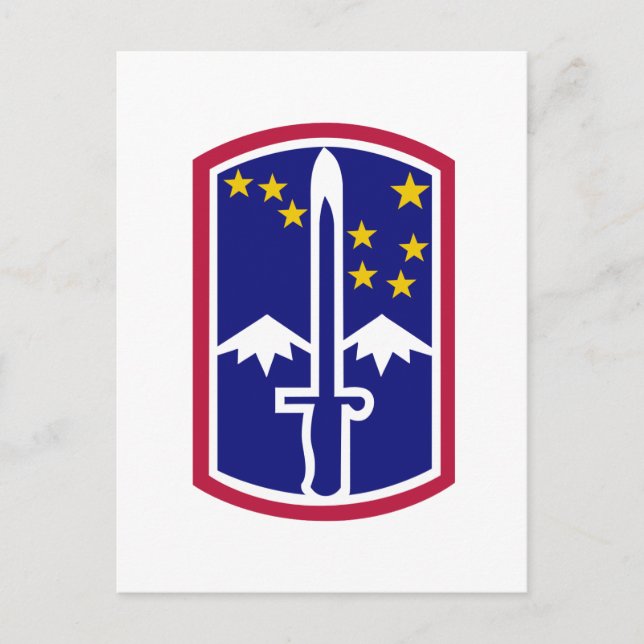 172nd Infantry Brigade Postcard (Front)