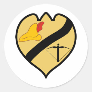 173rd AHC Robinhoods Classic Round Sticker