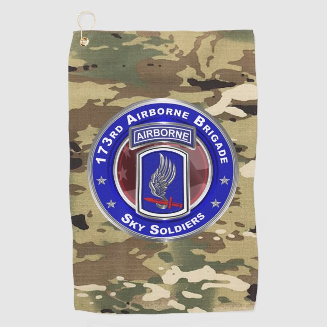 173rd Airborne Brigade  Golf Towel (Front)