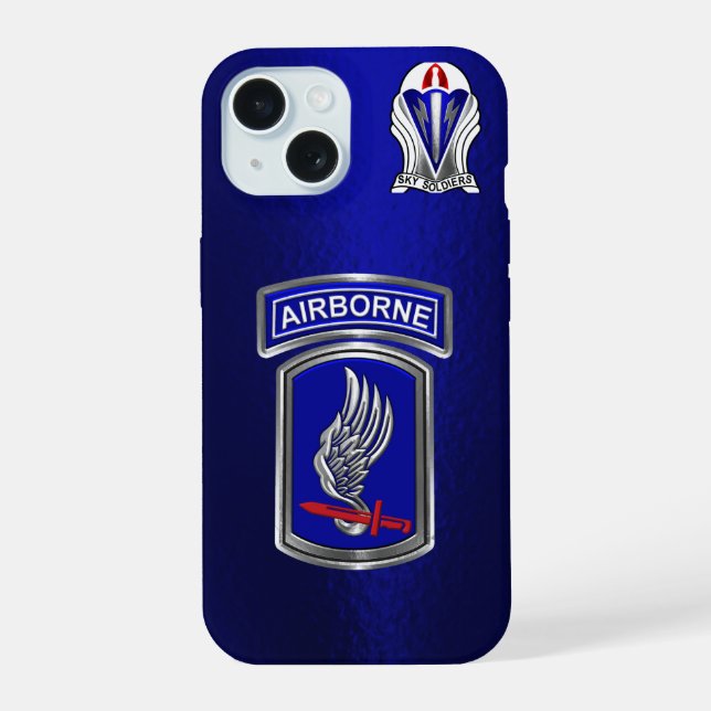 173rd Airborne Brigade  iPhone 15 Case (Back)