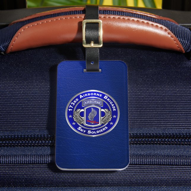 173rd Airborne Brigade  Luggage Tag (Front Insitu 2)