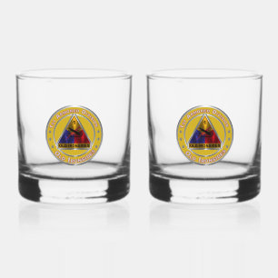173rd Airborne Brigade Vietnam Veteran Whiskey Glass