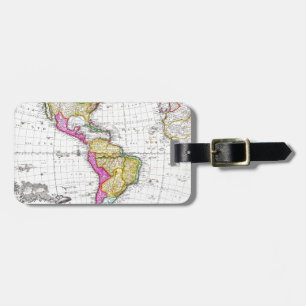 1746 Homann Heirs Map of South North America Luggage Tag
