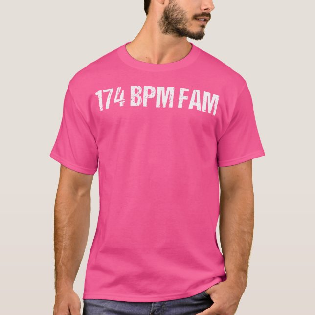 174 Bpm Fam Drum And Bass Dnb Music Festival Edm M T-Shirt (Front)