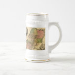 1759 - Map Of Ancient Israel With The 12 Tribes Beer Stein<br><div class="desc">By Tobias Conrad Lotter - 1759. The Yehudis L Store has created hundreds of Jewish products and is constantly expanding.  Tell your friends and send them our link:  http://www.zazzle.com/YehudisL*</div>
