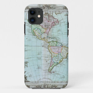 1764 Map of the Americas by Louis Brion de la Tour Case-Mate iPhone Case