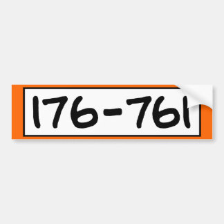 176-761 BUMPER STICKER