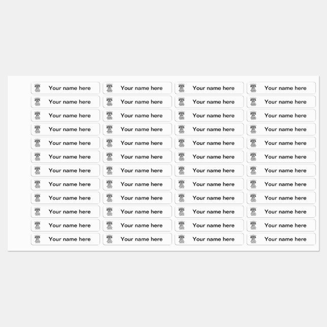 176 Laundry Labels (Sheet)