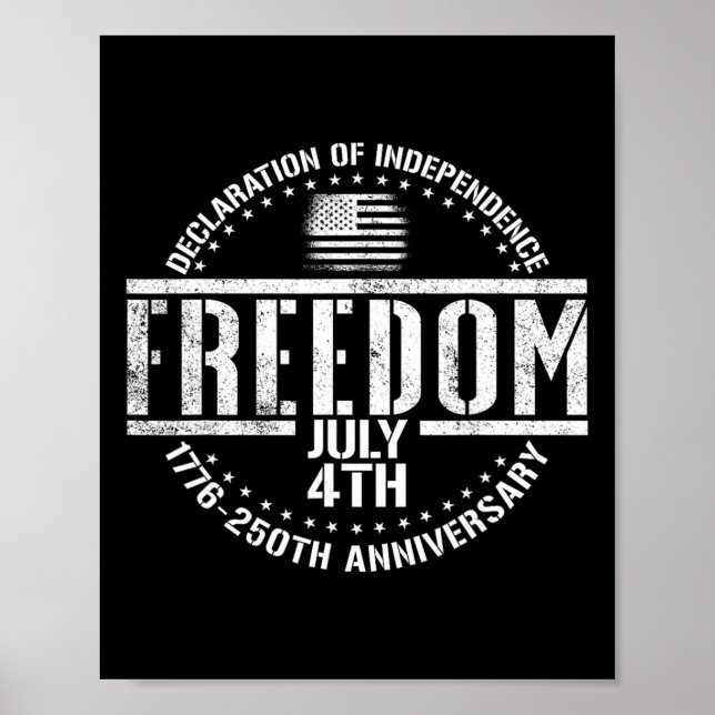 1776 2026 250th Anniversary Declaration Of Indepen Poster (Front)
