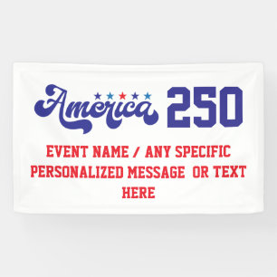 1776-2026 America 250 Anniversary Banner