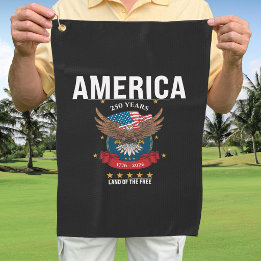 1776 2026 | America 250 Years Eagle Patriotic Golf Towel