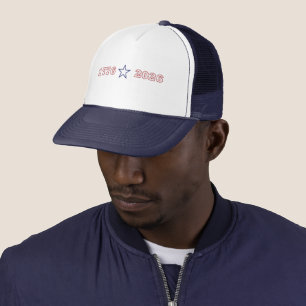 1776 2026 America 250 Years Patriotic Anniversary Trucker Hat