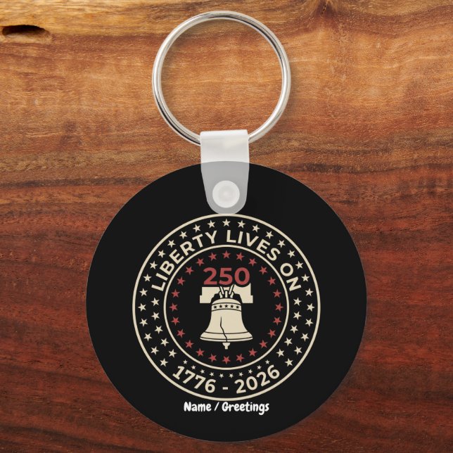 1776-2026 Commemorative 250th Semiquincentennial Key Ring (Front)