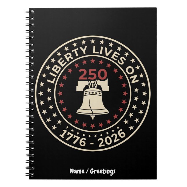 1776-2026 Commemorative 250th Semiquincentennial Notebook (Front)