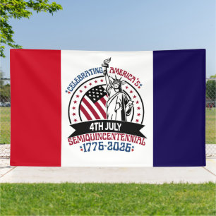 1776–2026 Patriotic Semiquincentennial Design Banner