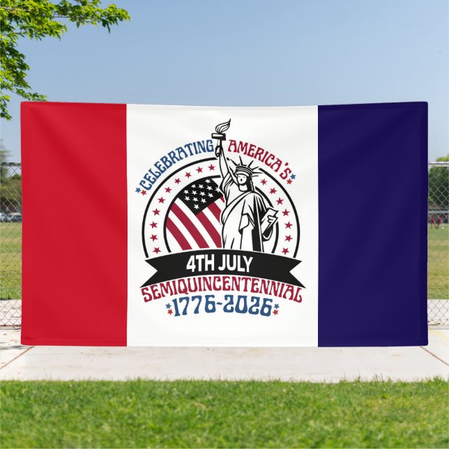 1776–2026 Patriotic Semiquincentennial Design Banner (Outside)