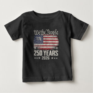 1776–2026 Patriotic Semiquincentennial Graphic Baby T-Shirt