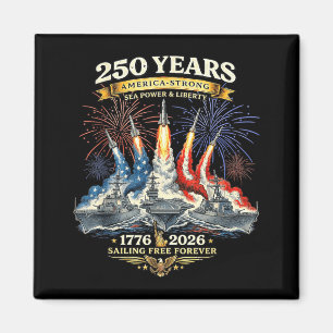 1776-2026 USA 250th Anniversary 4th of July Magnet