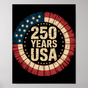 1776–2026 Usa 250th Anniversary Of Independence Da Poster