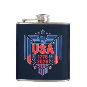 1776-2026 USA HIP FLASK