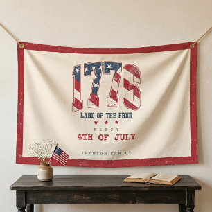1776 4th of July Independence Day Patriotic Banner