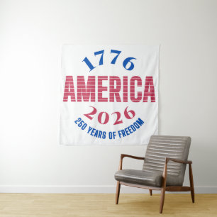 1776 AMERICA 2026 250 years freedom Tapestry