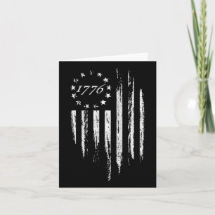 1776 American Flag Betsy Ross 13 Stars Usa 4th Of  Card