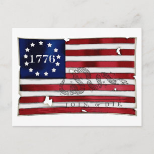 1776 American Flag Postcard