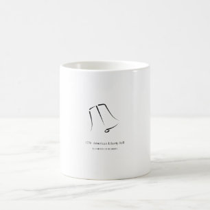 1776 American Liberty Bell Minimalist  Coffee Mug
