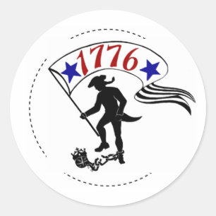 (1776) CLASSIC ROUND STICKER