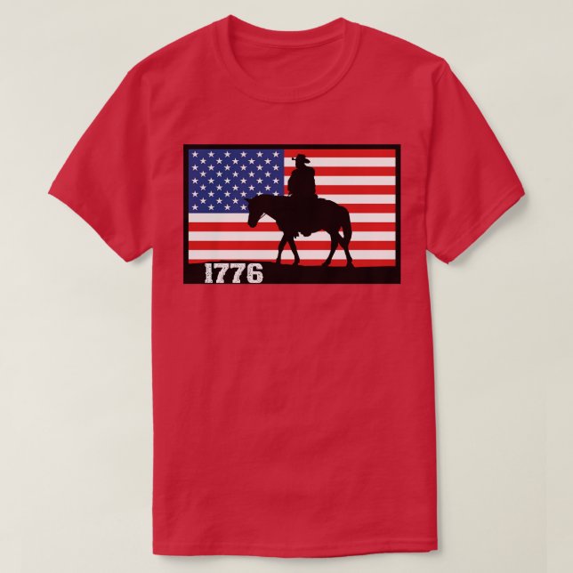 1776 Cowboy T-Shirt (Design Front)