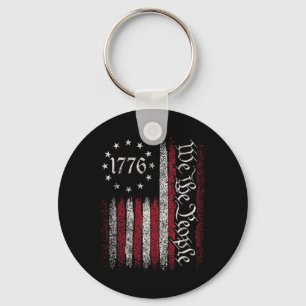 1776 Flag Constitution Independence Day American P Key Ring