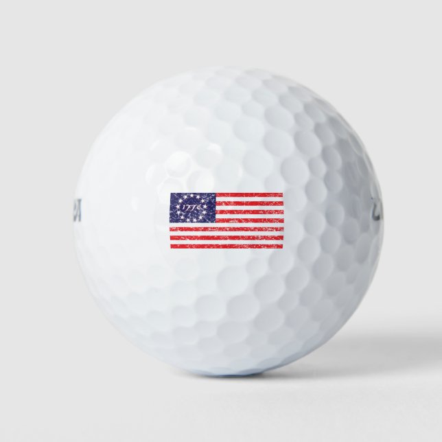 1776-flag golf balls (Front)