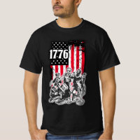 1776 Flag with image of Spirit of 76 Musicians  T-
