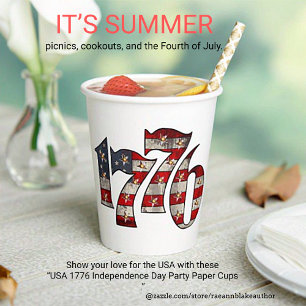 1776 Independence Day Paper cup